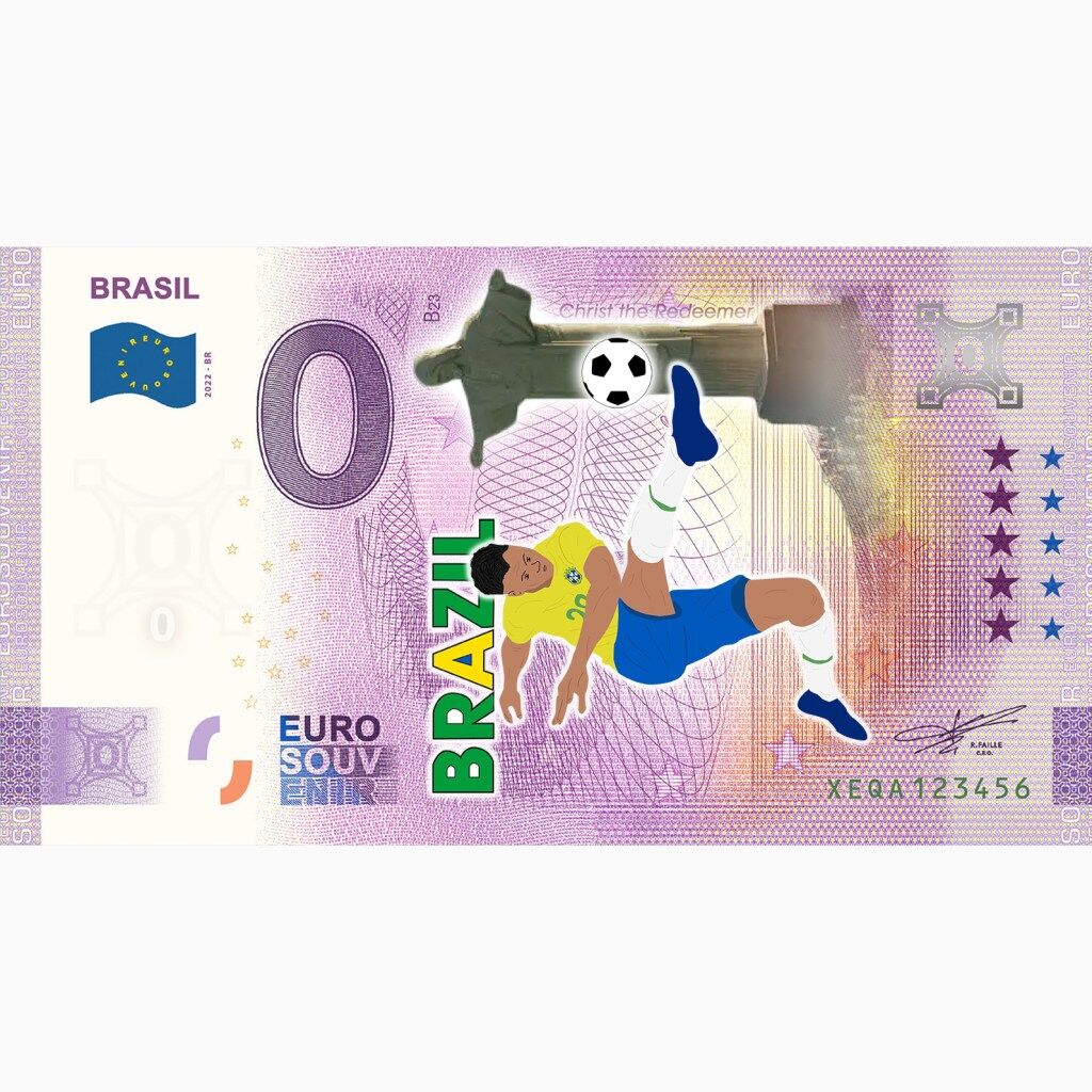 BRASILE MONDIALI DI CALCIO 2022 COLORATA Numismatica Euromania