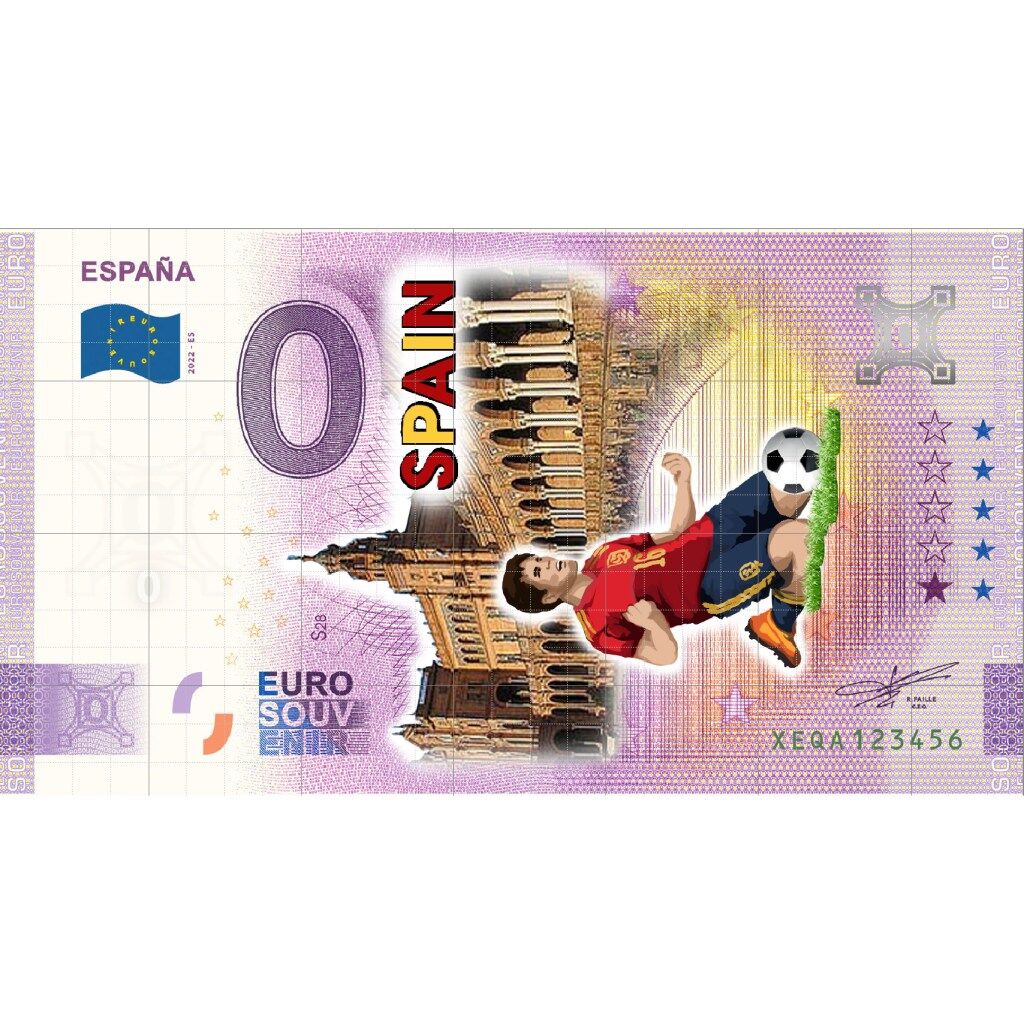 SPAGNA MONDIALI DI CALCIO 2022 COLORATA Numismatica Euromania