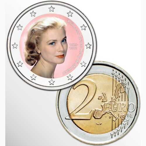 2 euro münzen wert grace kelly