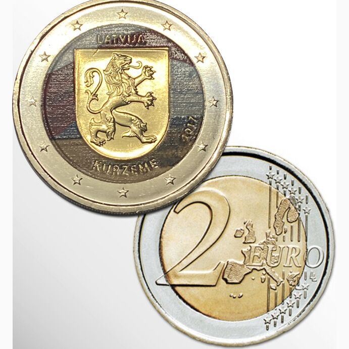 2 EURO COLORATO LETTONIA 2017 - KURZEME