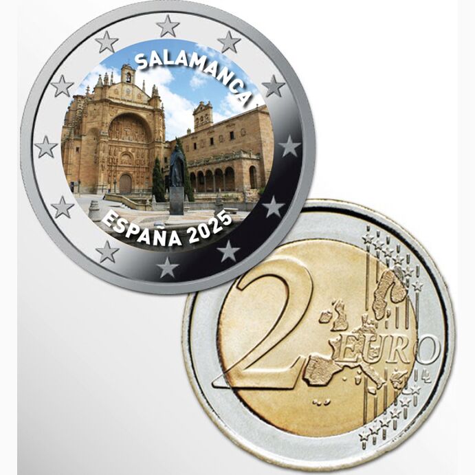 2 EURO COLORATO SPAGNA 2025 SALAMANCA
