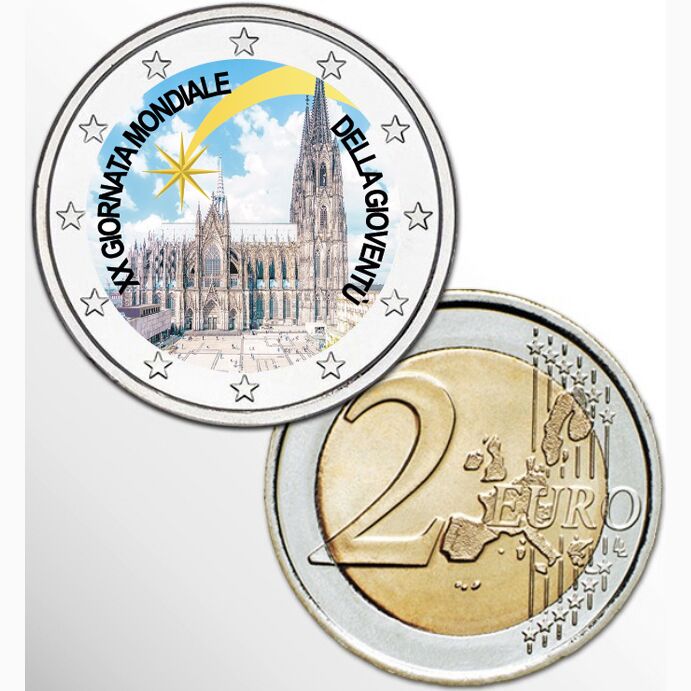 2 EURO COLORATO VATICANO 2005 - GIOVENTU'