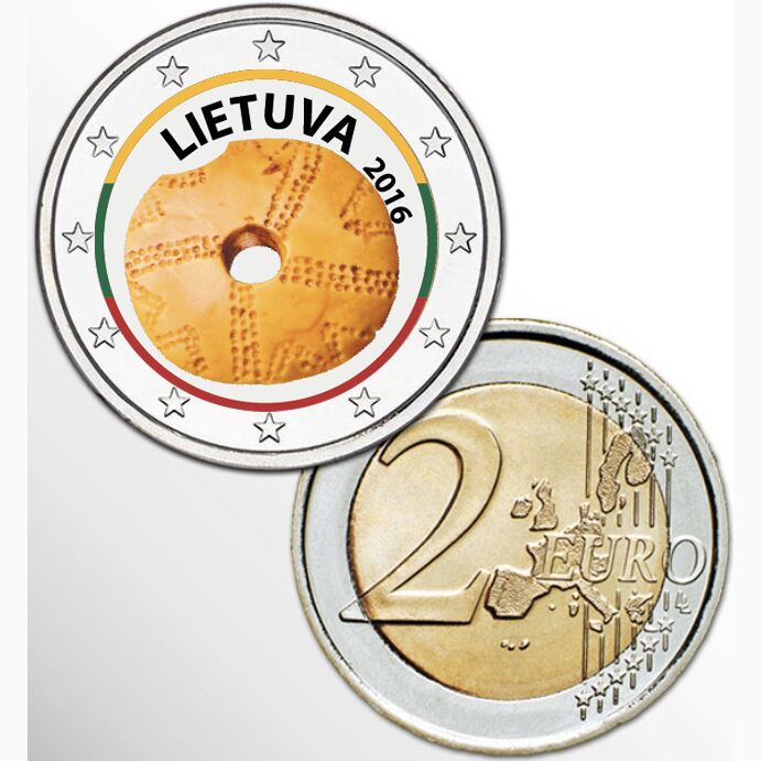 2 EURO COLORATO LITUANIA 2016 - CULTURA BALTICA