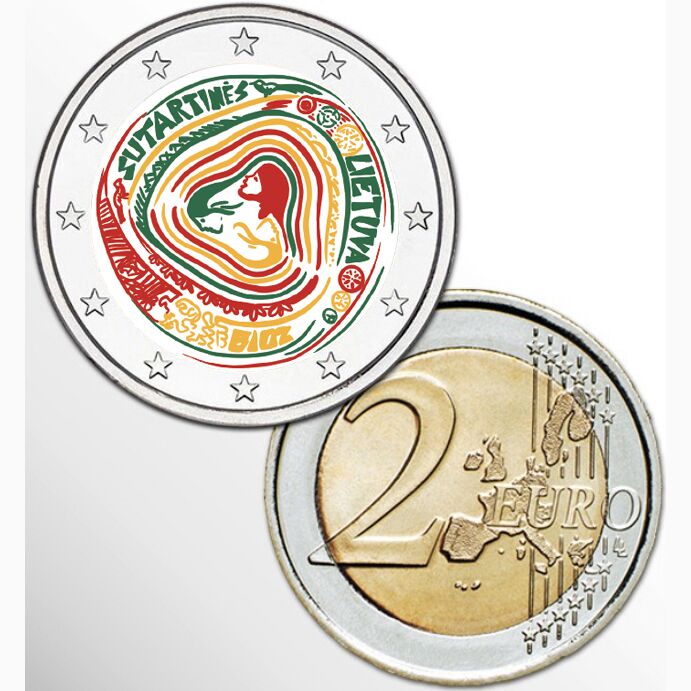 2 EURO COLORATO LITUANIA 2019 - CANZONI LITUANE
