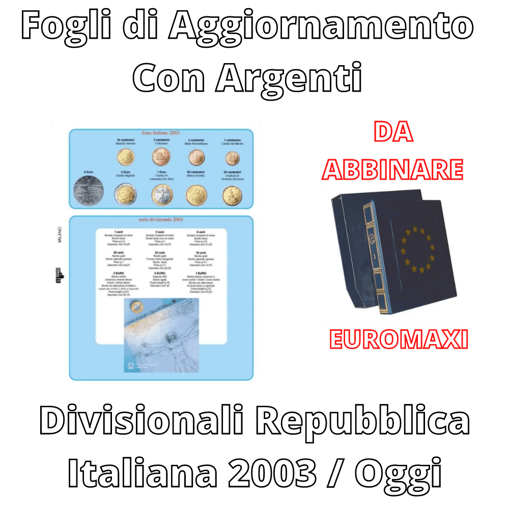 EURO DIVISIONALI REPUBBLICA ITALIANA CON ARGENTI