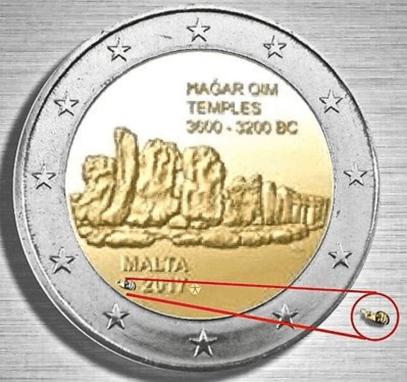 2 EURO MALTA 2017 - Hagar Qim ZECCA CORNUCOPIA