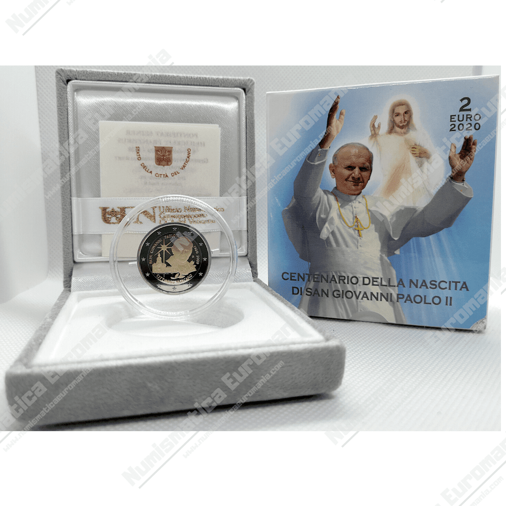 2€ VATICANO 2020 - 100° PAPA G.P. II - Proof