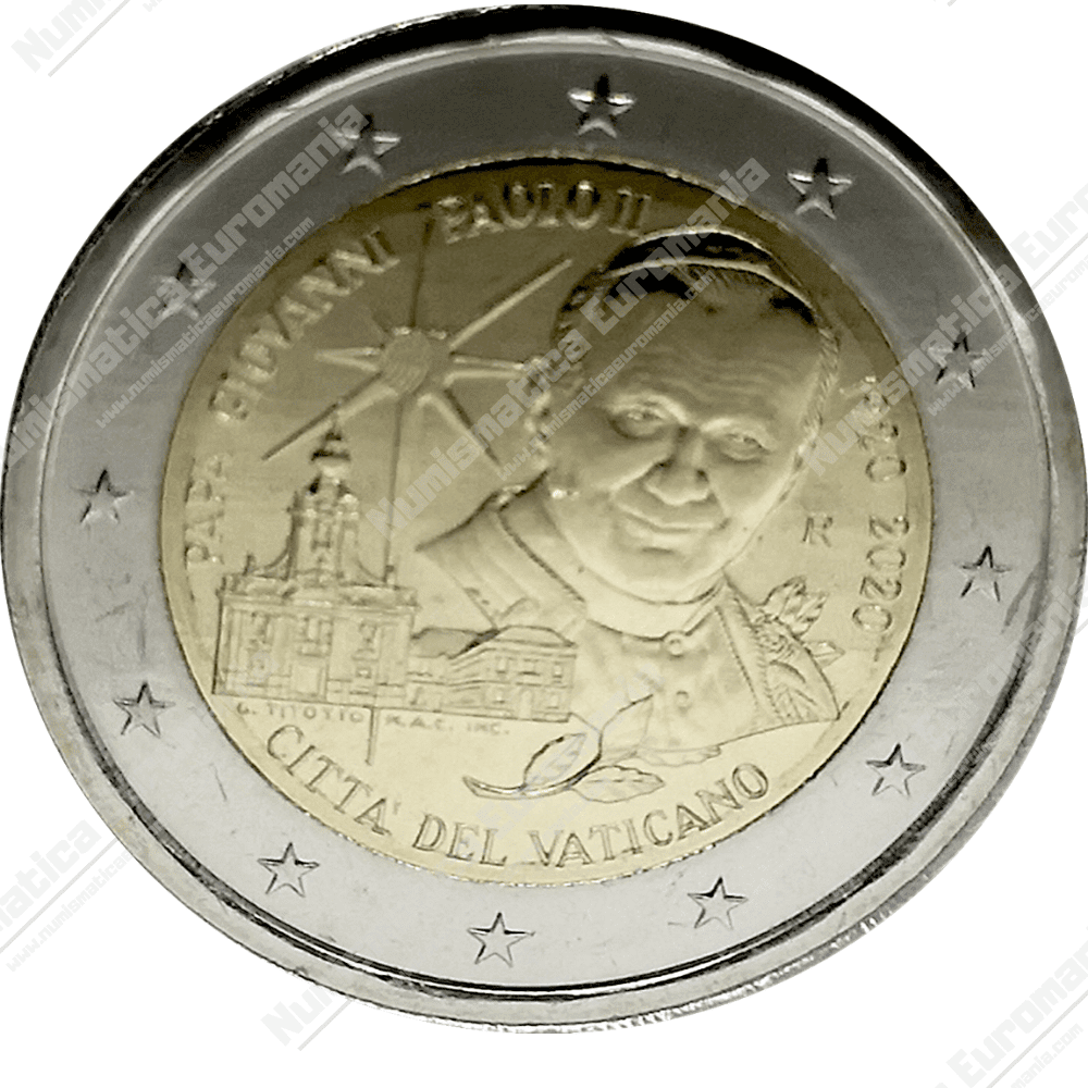 2€ VATICANO 2020 - 100° PAPA G.P. II - FDC - immagine 3