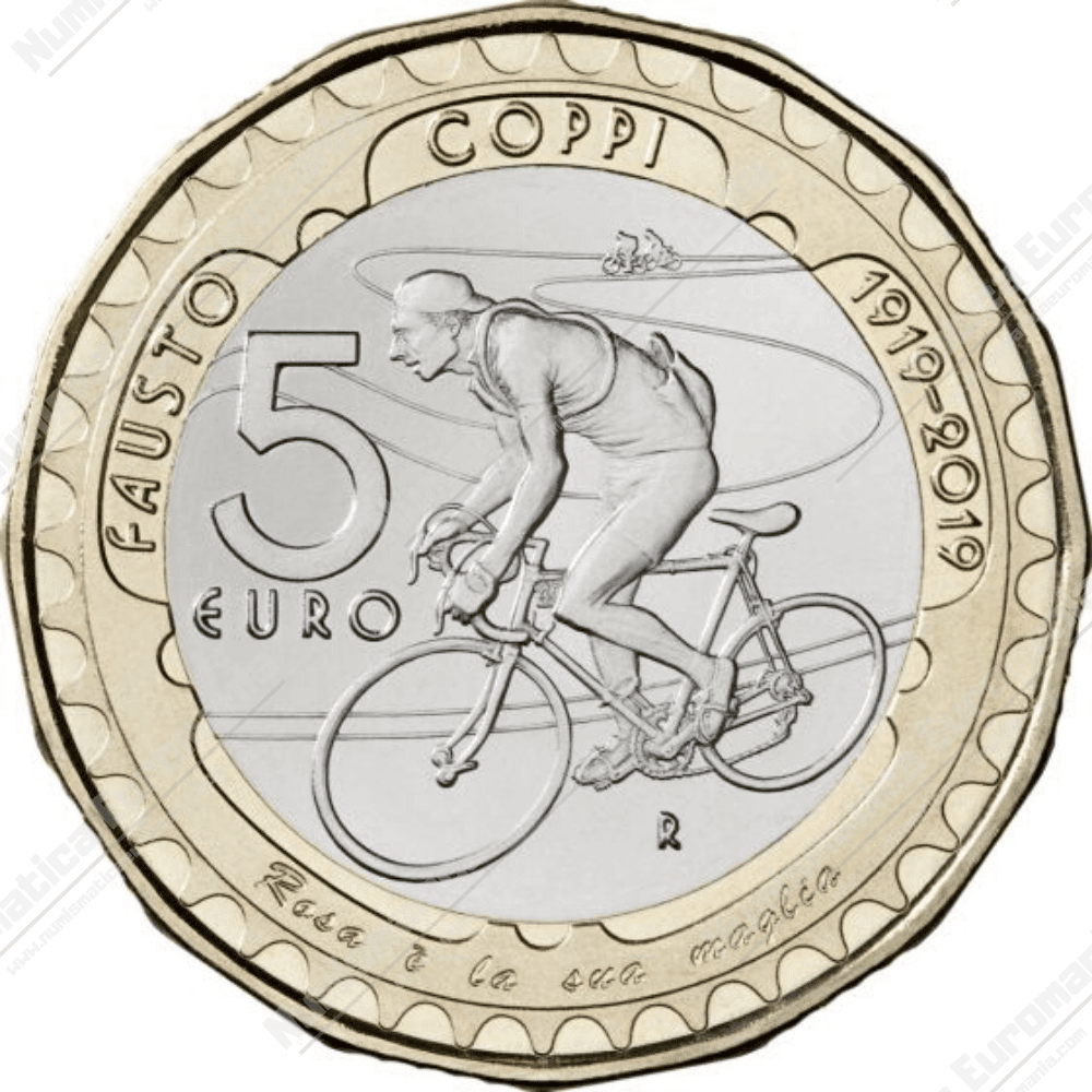 5€ "Centenario della nascita di Fausto Coppi" 2019 - immagine 4