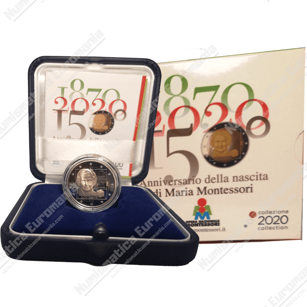 2€ Italia 2020 Maria Montessori PROOF