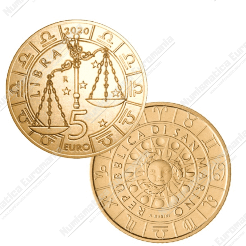 5 Euro Zodiaco " BILANCIA " San Marino 2020
