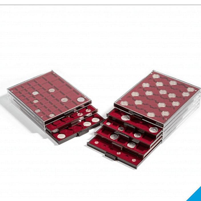 Box MB impilabile con suddivisione quadrata ROSSO