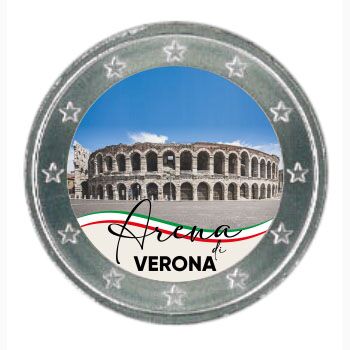 2 EURO COLORATO ARENA DI VERONA