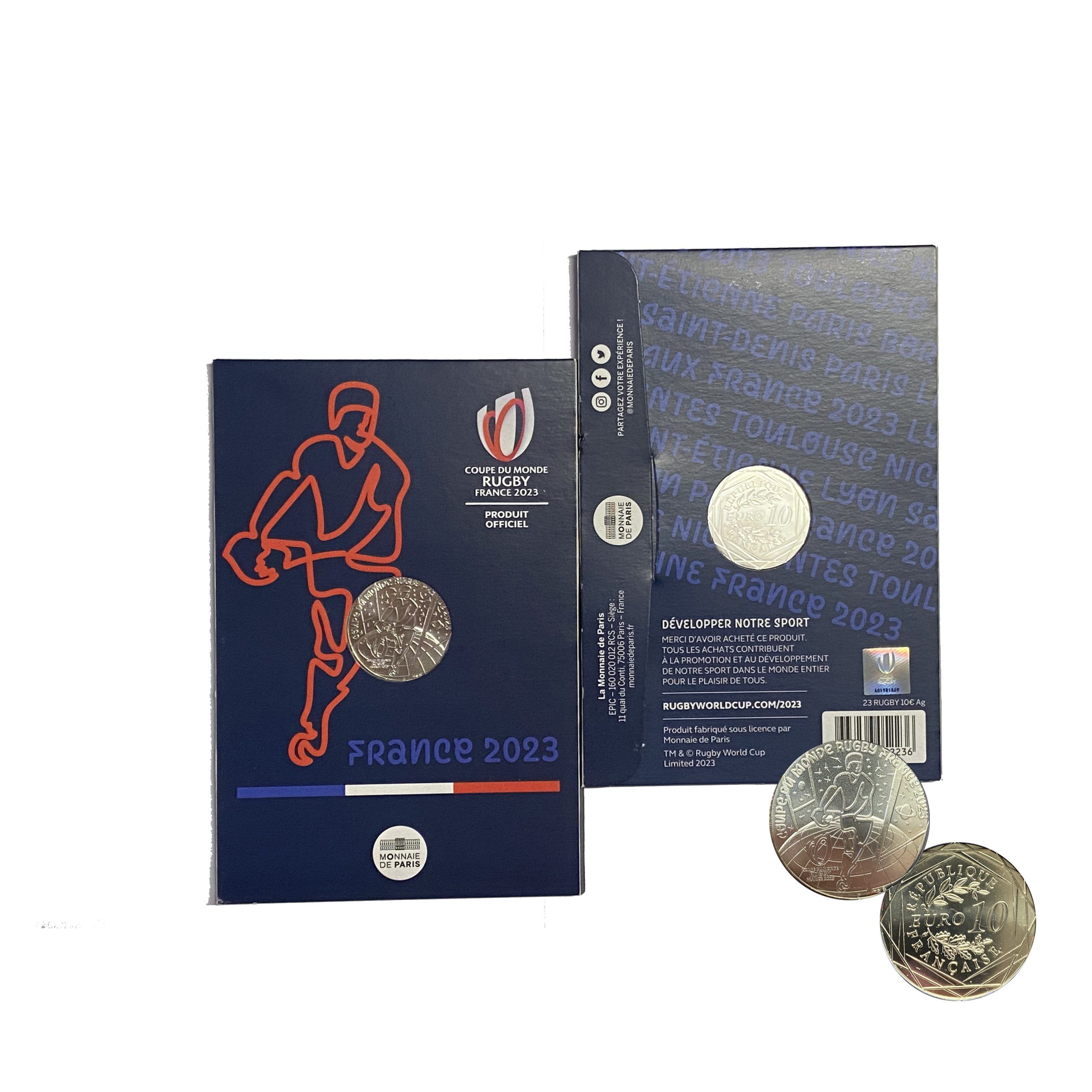 10€ ARGENTO - FRANCIA - RUGBY