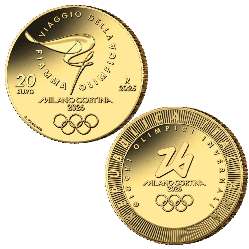 20€ ORO ITALIA 2025 - GIOCHI OLIMPICI INVERNALI DI MILANO CORTINA 2026