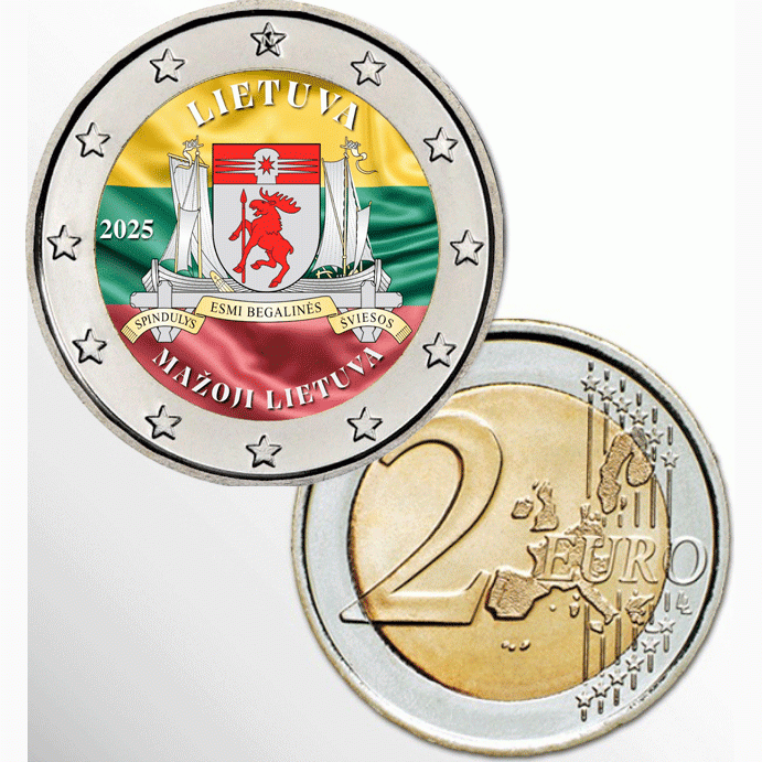 2€ EURO LITUANIA 2025 - MAZOJI COLORATO