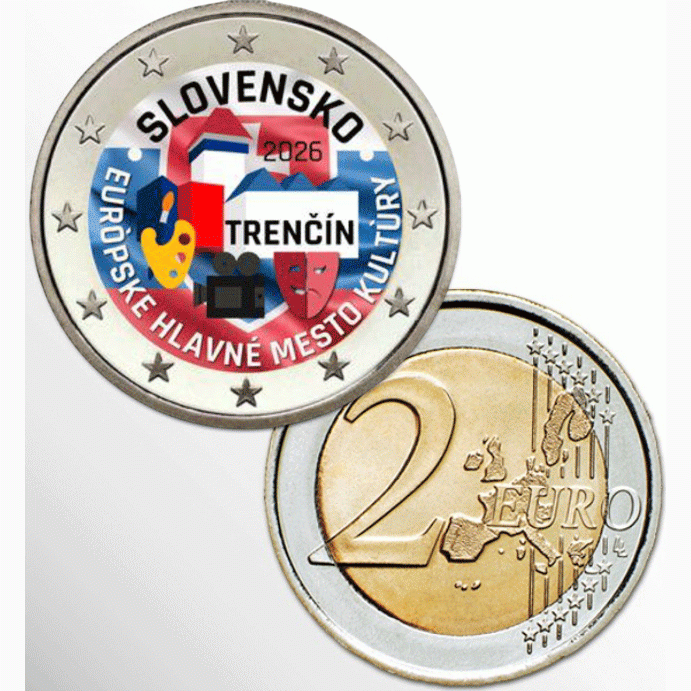 2€ EURO SLOVACCHIA 2026 - TRENCIN COLORATO