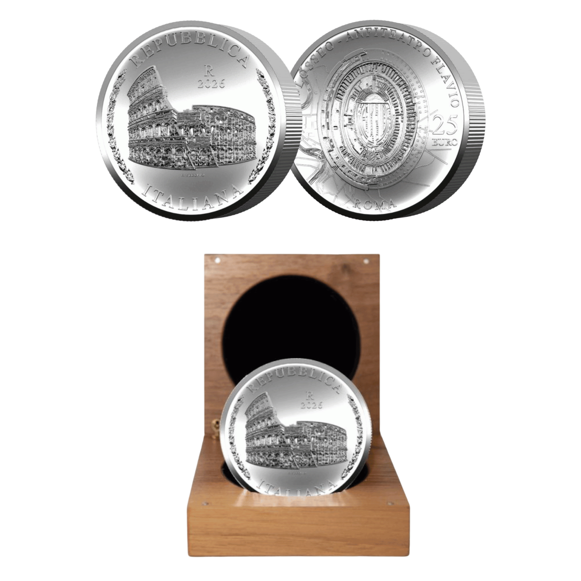 25€ ARGENTO ITALIA 2026 - COLOSSEO