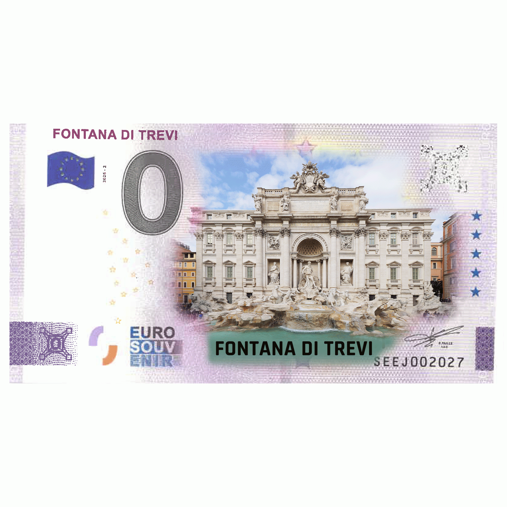 FONTANA DI TREVI COLORATA