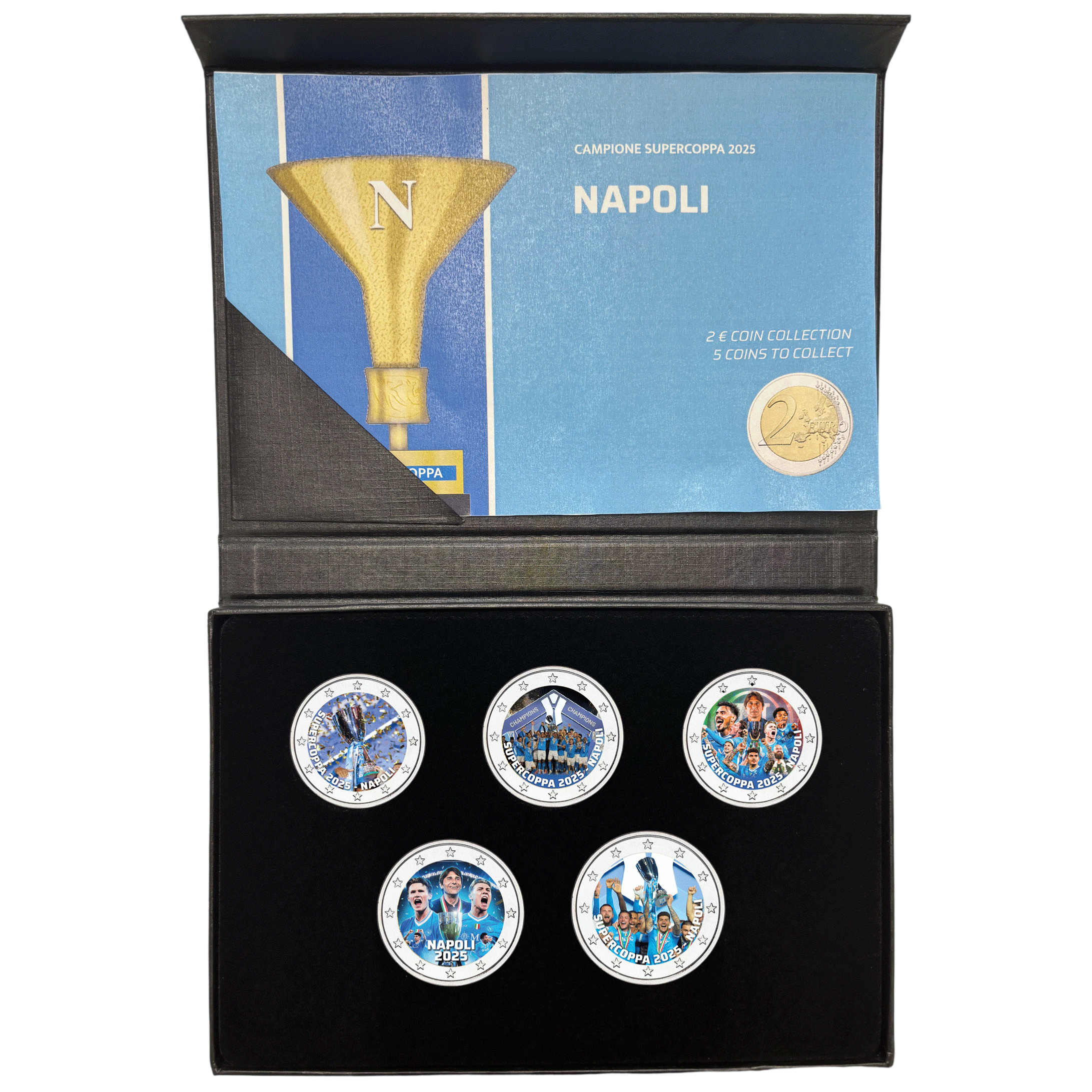 2 EURO NAPOLI SUPERCOPPA - SERIE 5 MONETE 2025