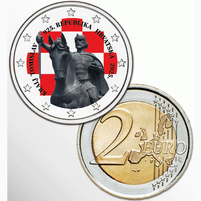 2€ CROAZIA 2025 - INCORONAZIONE COLORATO