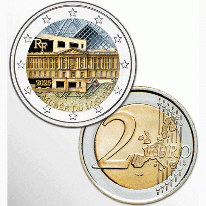 2€ EURO FRANCIA 2025 - LOUVRE