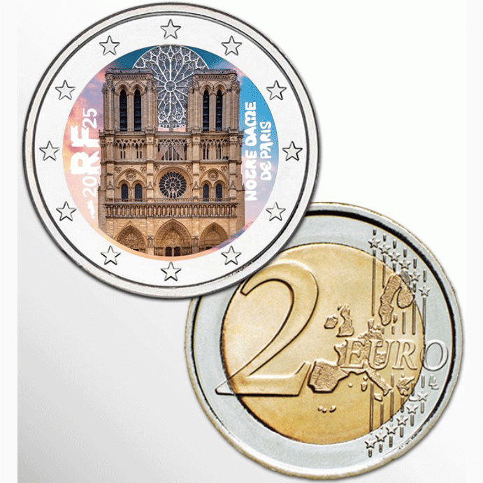2€ EURO FRANCIA 2025 – NOTRE DAME