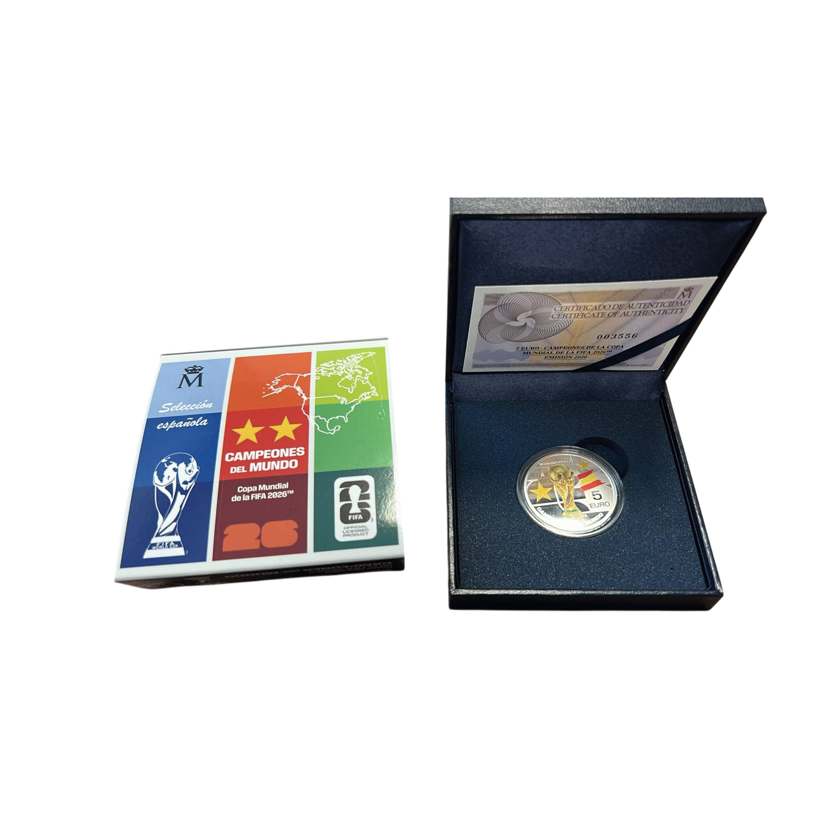 5€ EURO SPAGNA 2026 - CAMPEONES DEL MUNDO